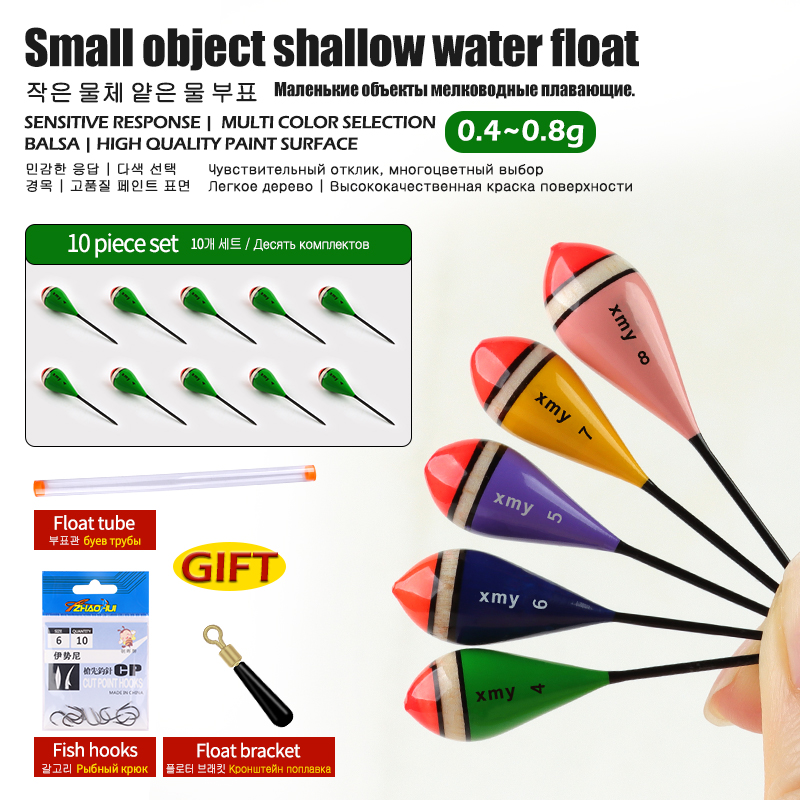 Fishing Equipment Bag - 10 adet balsa ahşap şamandıralar +