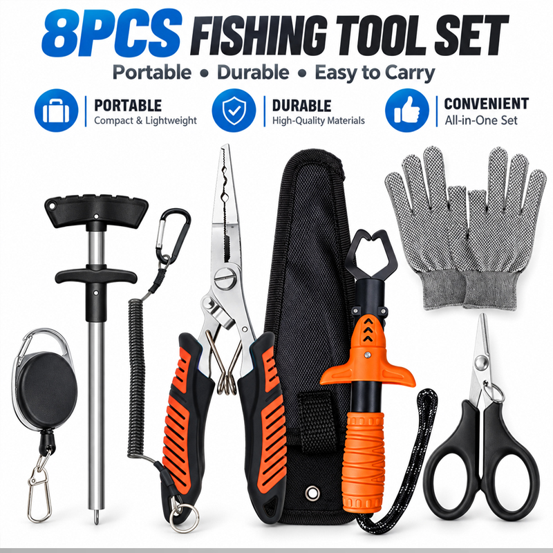 Fishing Equipment Cheap - Profesyonel Çok Amaçlı Balıkçılık Pensesi Seti: