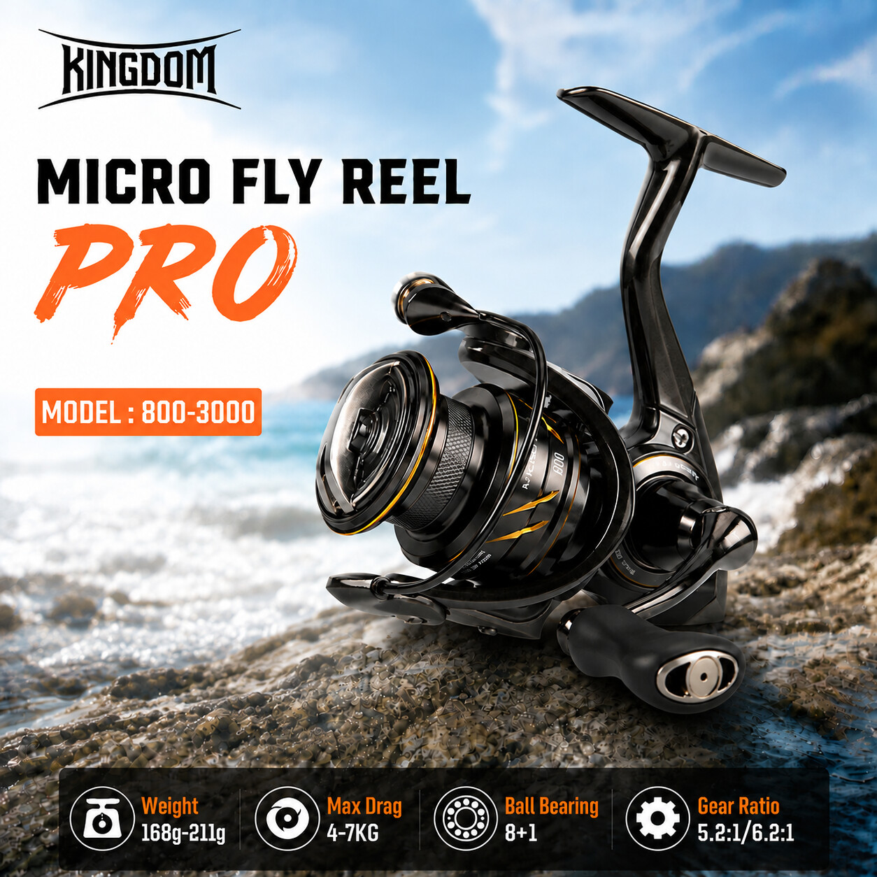 Abu Garcia Reel Max - Kingdom Micro Fly Pro Balıkçılık Spinning